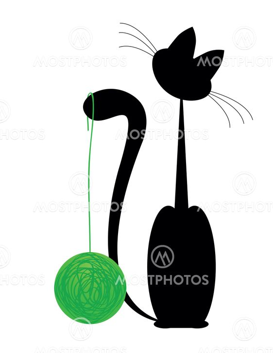 katt med bollen