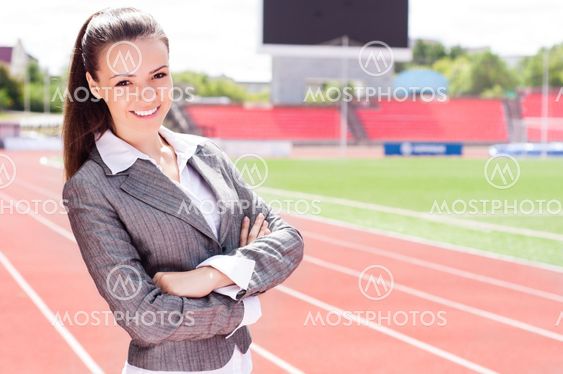 portrait of a beautiful business woman