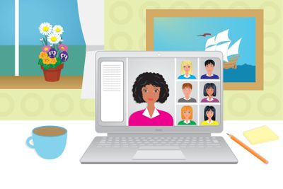 Working at home, study at home,