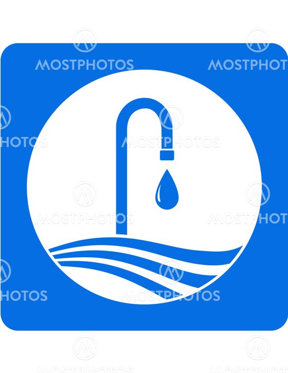 icon with tap and water drop