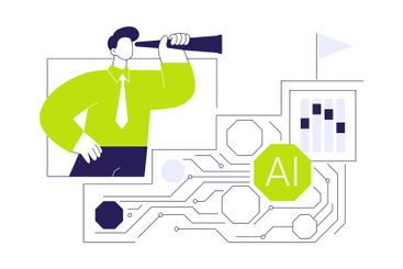 AI-Enhanced Performance Evaluation abstract concept...