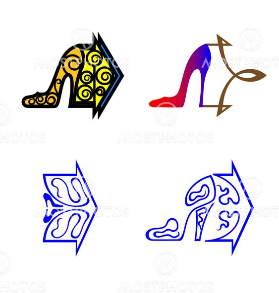 arrow with shoe