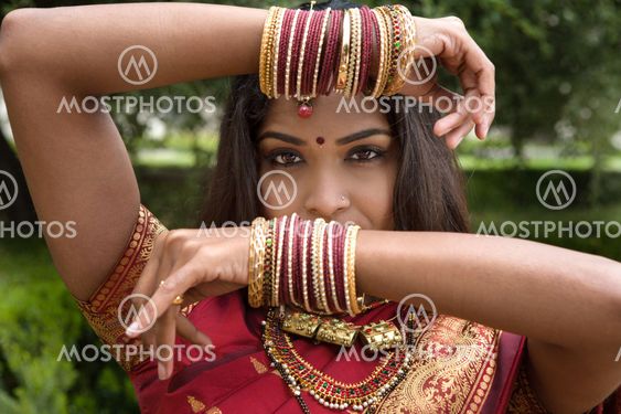 Beautiful Jeweled Indian Dancer
