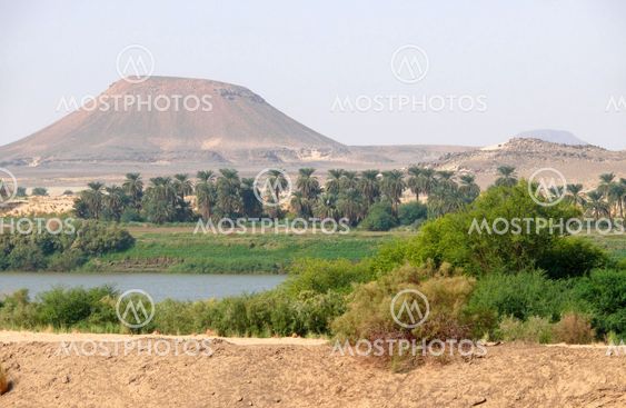 Nile flowing through the Sahara desert.