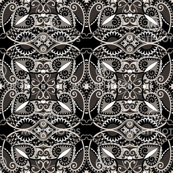 seamless geometry vintage pattern, ethnic style ornamental background, ornate floral decor for fabric design, endless texture