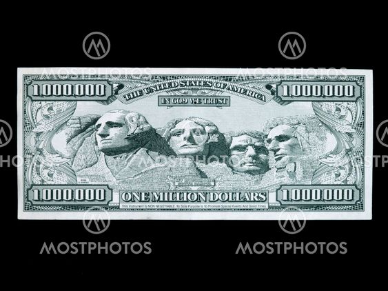 Reverse side of million dollar bill