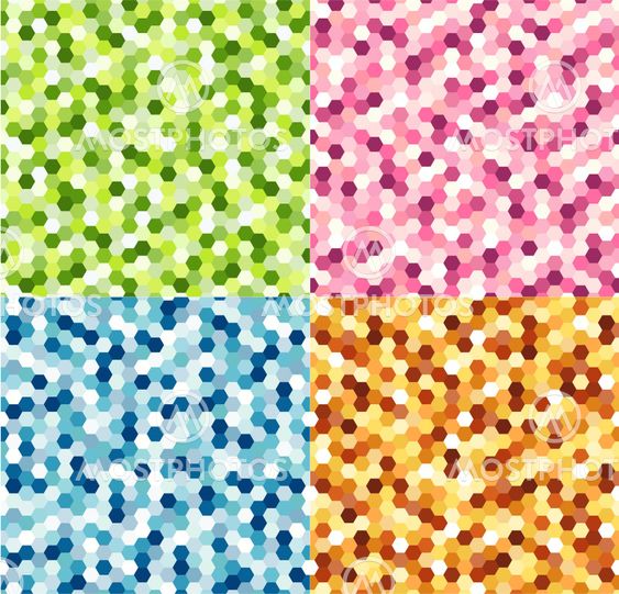 seamless colorful shiny spots pattern