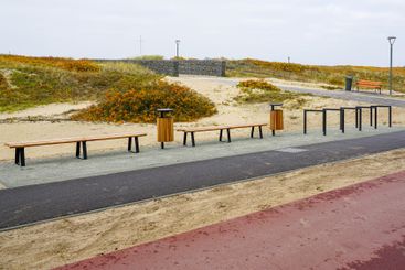 Contemporary seaside environmental infrastructure...