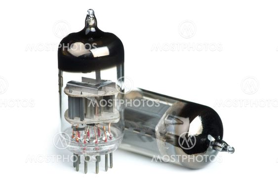 Two old vacuum tubes