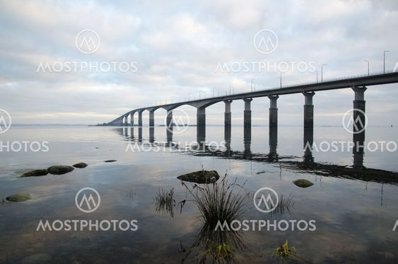 Bridge with water reflections