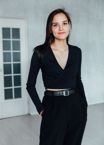 Portrait of Beautiful Woman and Brunette on Light...