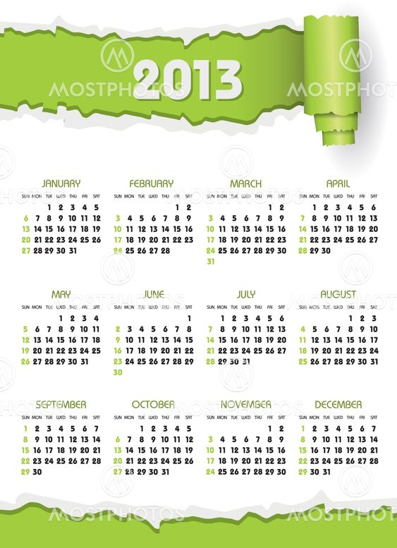 calendar 2013