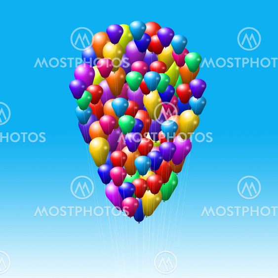 Multicolored balloons