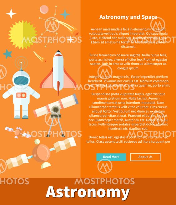 Astronomy and Space Web Page Design