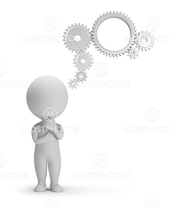 3d small people - thought mechanism