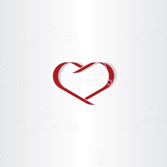 dark red heart symbol love icon element
