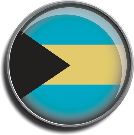 flag icon web button bahamas