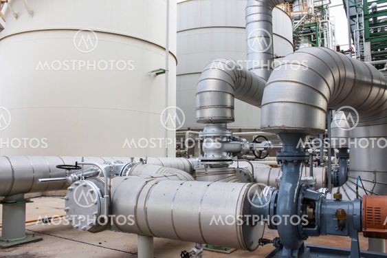 Piping in factory
