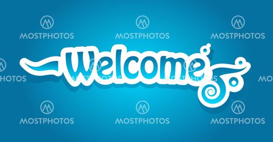 Welcome vector lettering