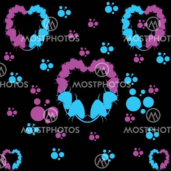 Heart leafs pattern