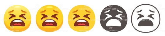 Exhausted emoji