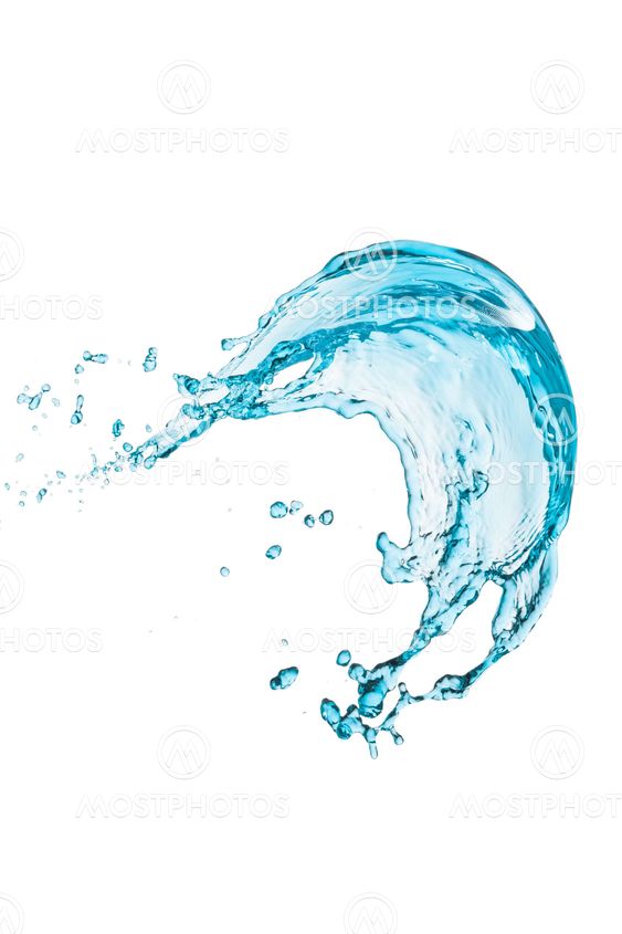 turquoise water splash