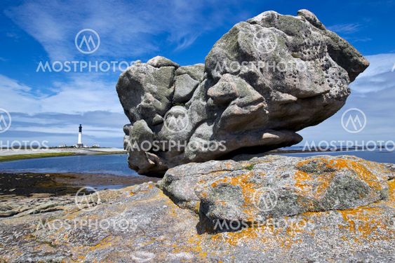 Strange rock on island of sein