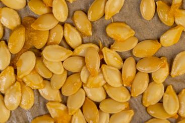 a group of seeds suitable for food during the...