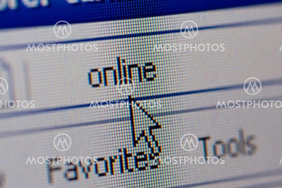Closeup of internet url address