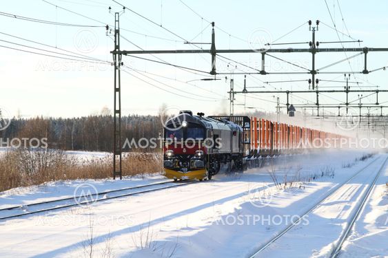 RushRail godståg vintermiljö 2