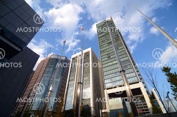 GINZA, JAPAN - NOV 26 : Modern building in Ginza area on November 26, 2013 in Tokyo