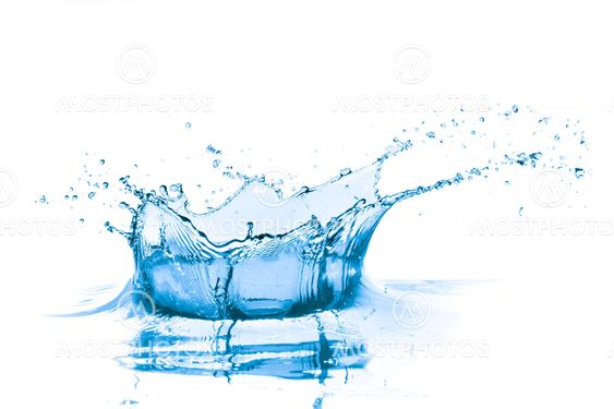blue water splash
