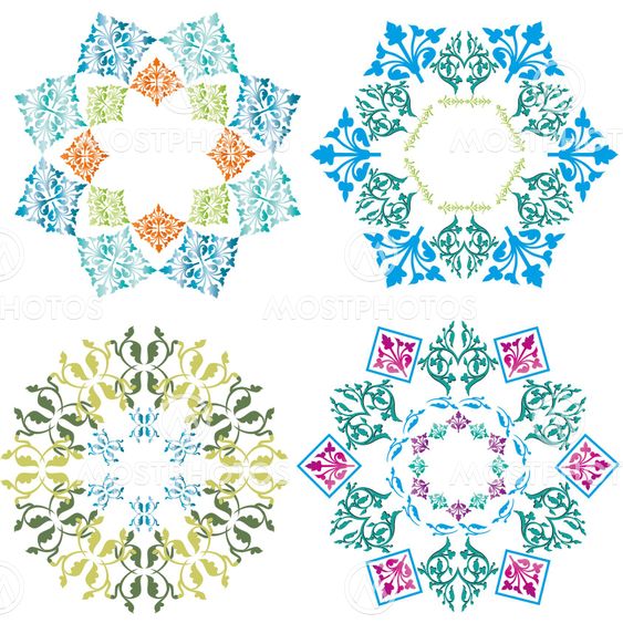 blue design element