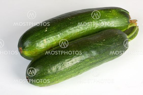Zucchini isolated on white background