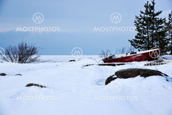 Vårvinter vid havet