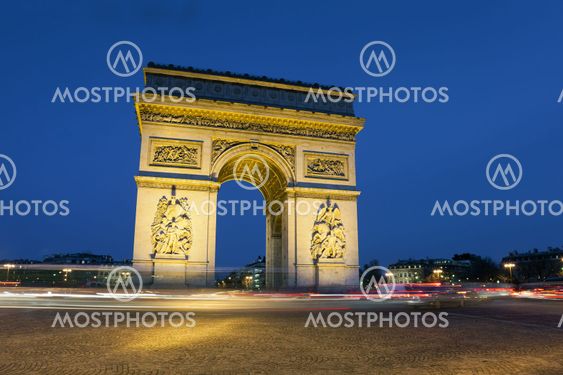 Arc de triomphe, Charles de Gaulle square, Paris, Ile de France, France