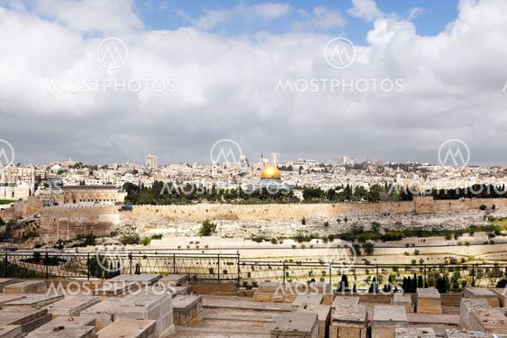Panorama över Jerusalem