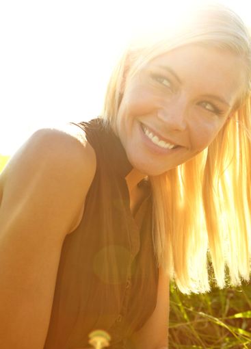 Thinking, travel and woman in nature for summer with...