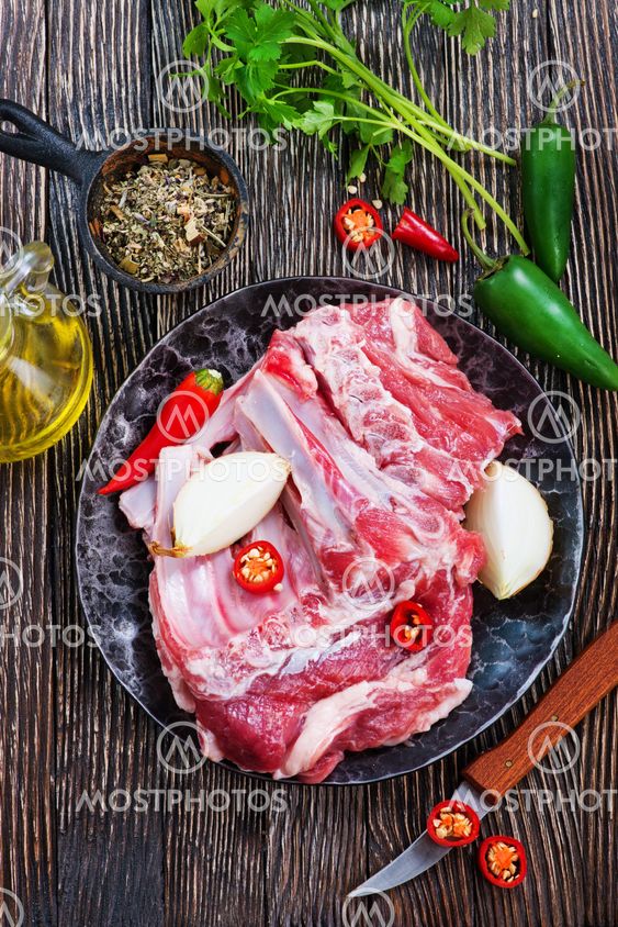 raw meat