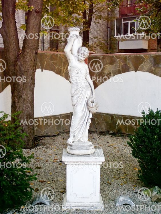 Statue of a woman in the antique style