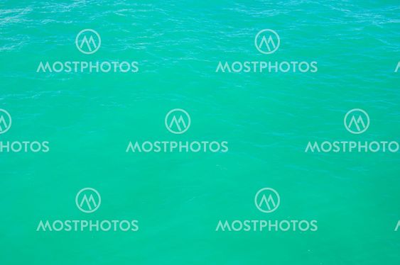 Green sea water