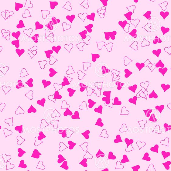 Seamless heart shapes