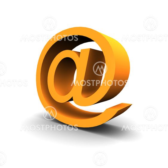 Email symbol 3d rendered image