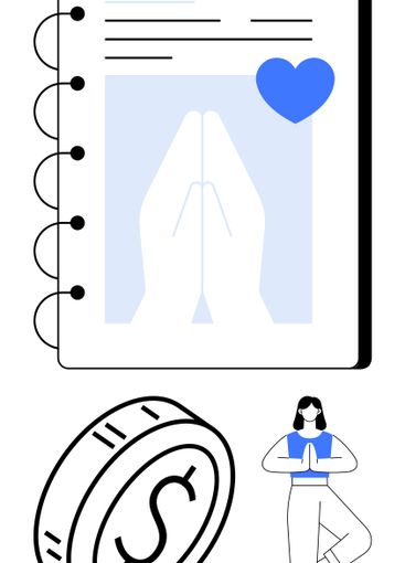 Mindfulness and Financial Wellness Concept with...