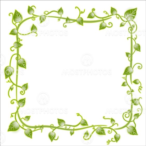 Floral leaf classic frame