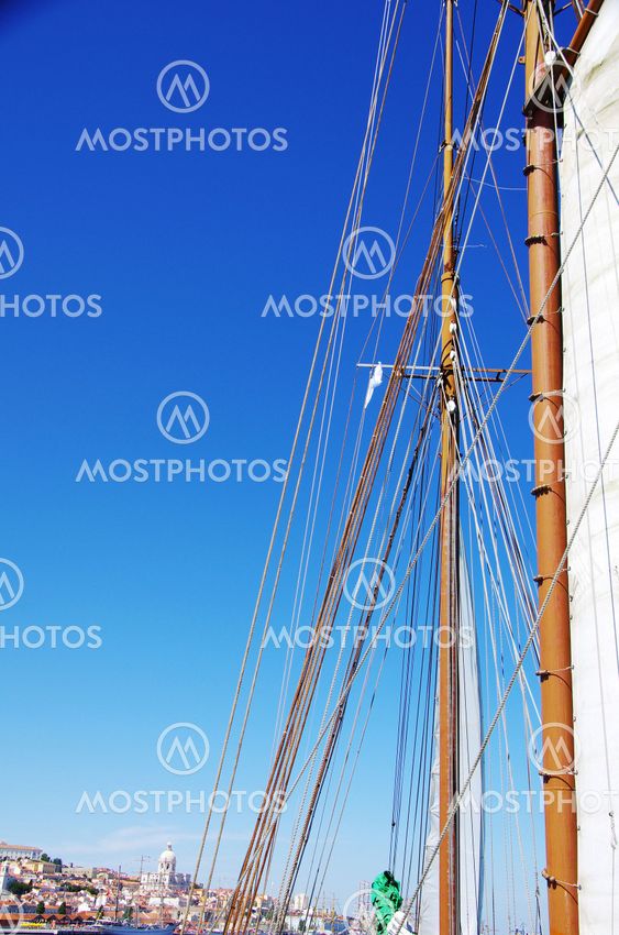 Sailboat near Lisbon, Portugal