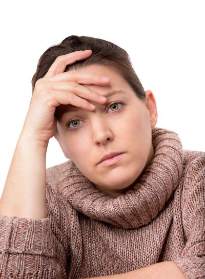 woman with headache