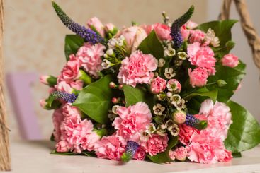 beautiful colourful blossoming flowers bouquet of fresh...