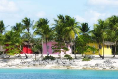 Small and Coloured Homes on the Coast of Santo Domingo