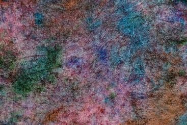 pink velvet hand-coloured in batik technique